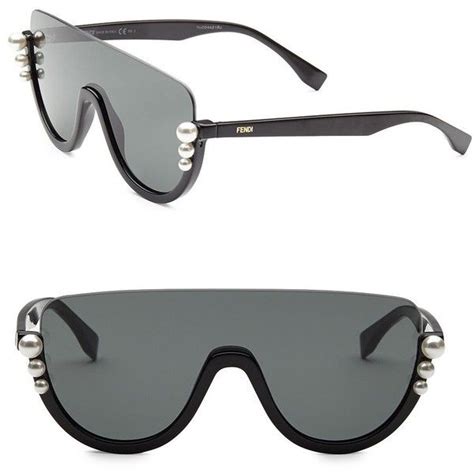 fendi pearl shield sunglasses|Fendi.